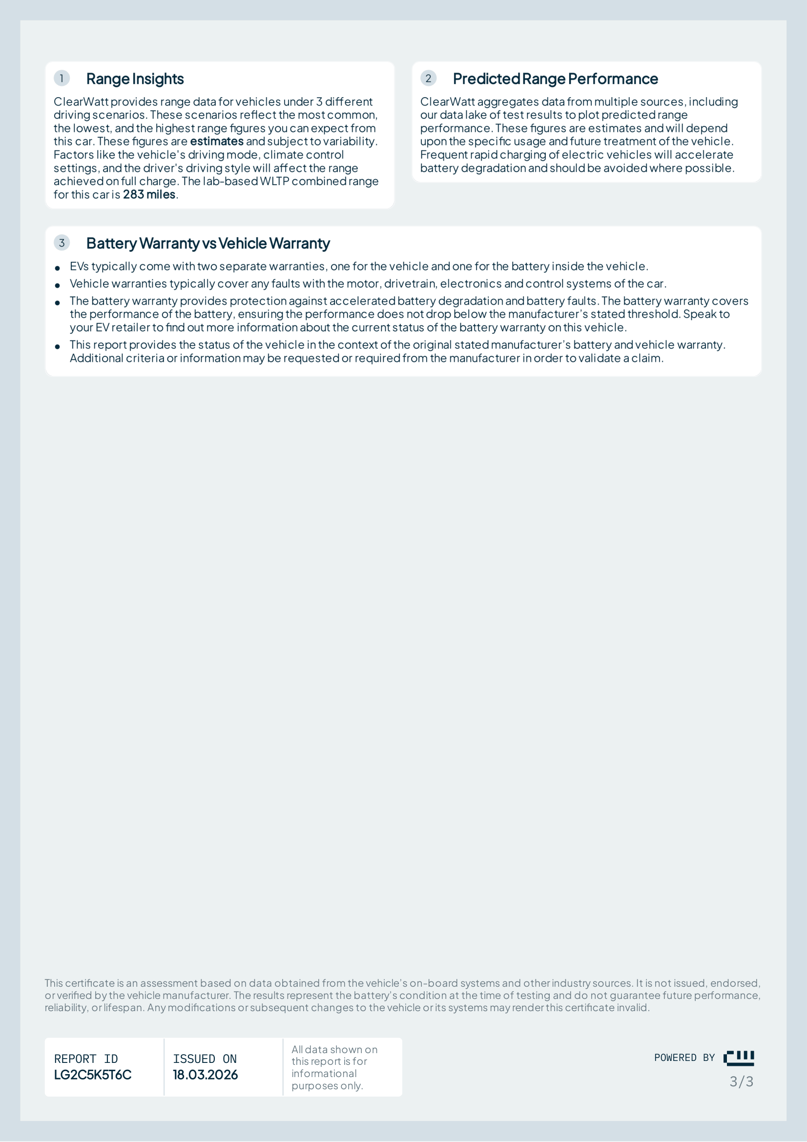 ClearWatt EV Flash Report, page 3